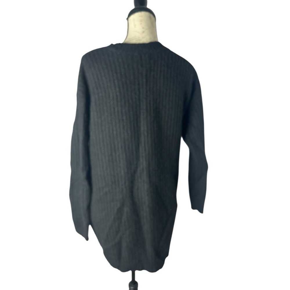 DENIM SUPPLY RALPH LAUREN Black Lagenlook Wool Alpaca Knit Oversized Sweater XS
